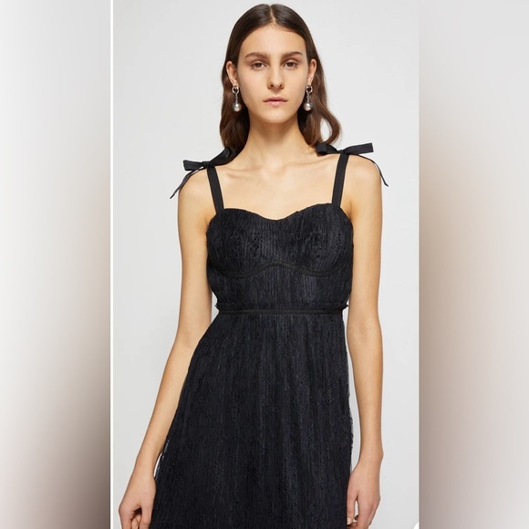 EUC Jonathan Simkhai- Bonnie Lace Plisse Dress. Size 4 - Picture 2 of 13